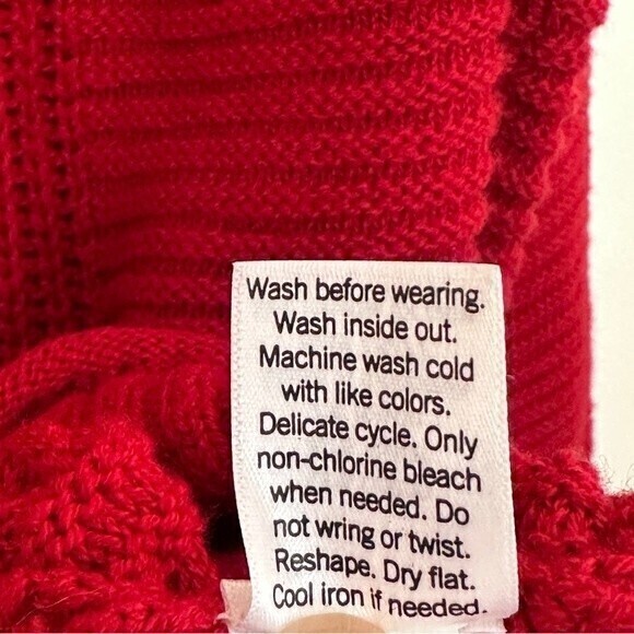 NWT, Sonoma Women’s Sweater, Long Sleeves, Size‎ L, Red - Picture 5 of 7